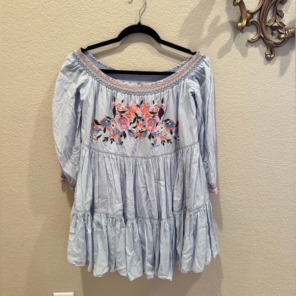 Free people send me off shoulder dress small - Picture 4 of 10